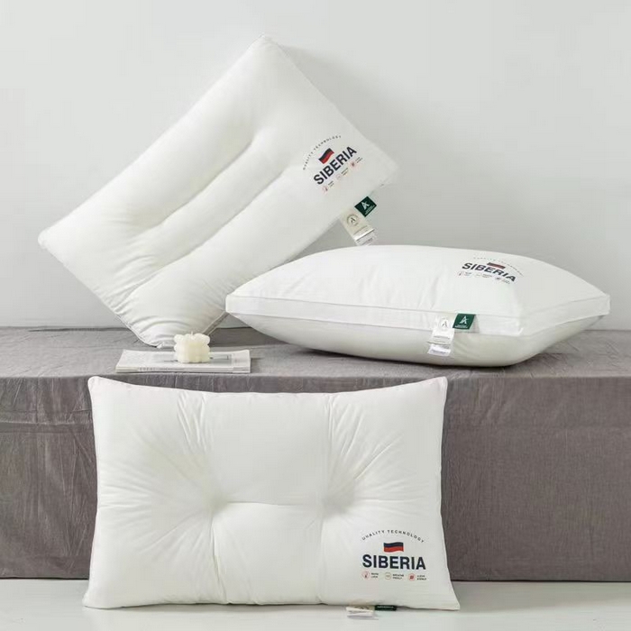 91家纺网 家纺一手货源 找家纺 云熙枕业 2025抖音热款全棉酒店立体护颈枕 枕头枕芯 定型中枕 全棉款48*74cm一只