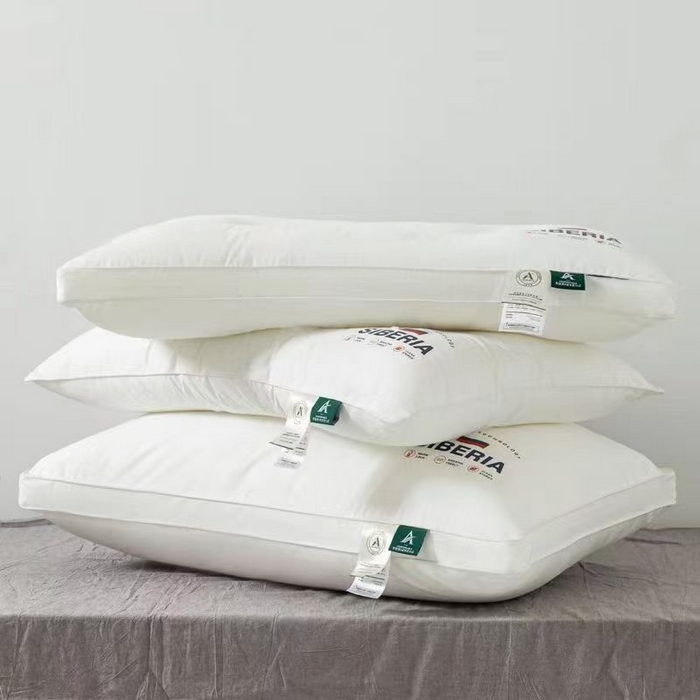 91家纺网 家纺一手货源 找家纺 云熙枕业 2025抖音热款全棉酒店立体护颈枕 枕头枕芯 定型中枕 全棉款48*74cm一只