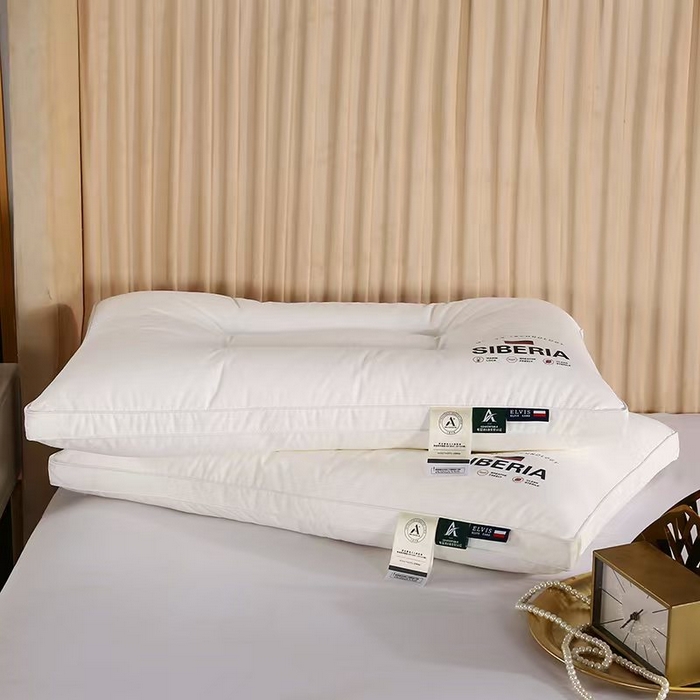 91家纺网 家纺一手货源 找家纺 云熙枕业 2025抖音热款全棉酒店立体护颈枕 枕头枕芯 定型中枕 全棉款48*74cm一只