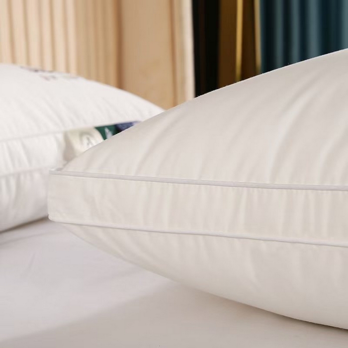 91家纺网 家纺一手货源 找家纺 云熙枕业 2025抖音热款全棉酒店立体护颈枕 枕头枕芯 立体高枕 全棉款48*74cm一只