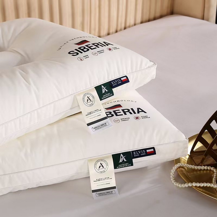 91家纺网 家纺一手货源 找家纺 云熙枕业 2025抖音热款全棉酒店立体护颈枕 枕头枕芯 定型中枕 化纤款48*74cm一只