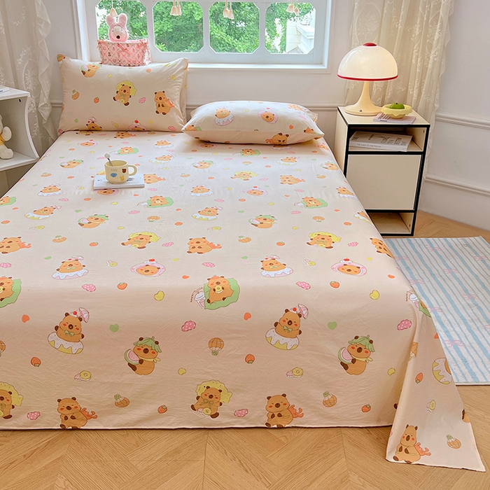 91家纺网 家纺一手货源 找家纺 （总）优佳优品 2025新款亲肤水洗棉印花床单单品床单单件单床单