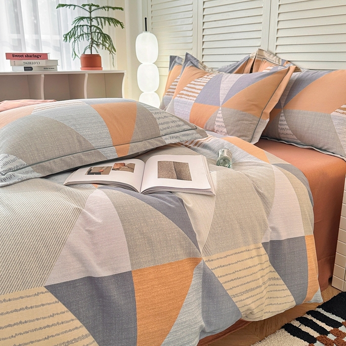 91家纺网 家纺一手货源 找家纺 （总）简约家纺 2025新款全棉磨毛四件套