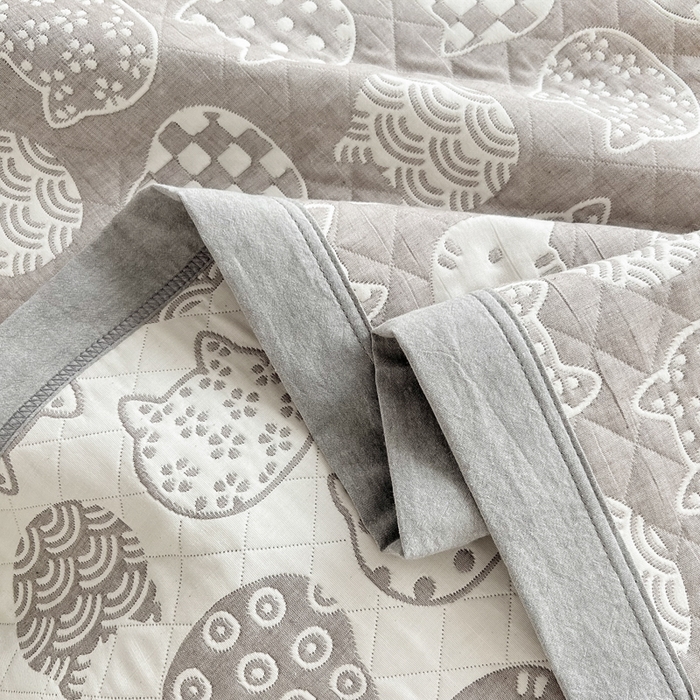 91家纺网 家纺一手货源 找家纺 梦洋家纺 2025新款全棉四层纱多能盖毯毛巾被空调夏被床盖款盖毯 招财猫