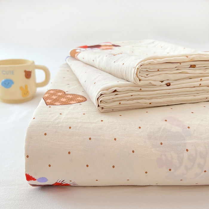 91家纺网 家纺一手货源 找家纺 优佳优品 2025新款亲肤水洗棉印花床单单品床单单件单床单 床单款-可爱腊肠狗