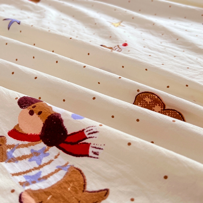 91家纺网 家纺一手货源 找家纺 优佳优品 2025新款亲肤水洗棉印花床单单品床单单件单床单 床单款-可爱腊肠狗