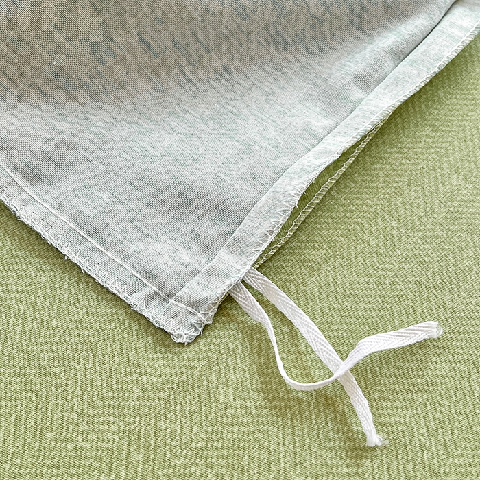 91家纺网 家纺一手货源 找家纺 简约家纺 2025新款全棉磨毛四件套 山茶诗篇-绿