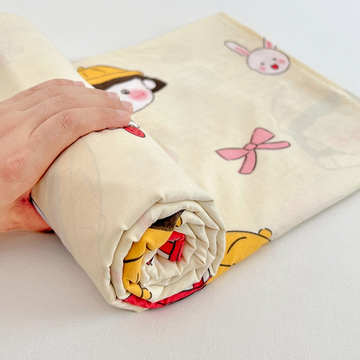 91家纺网 家纺一手货源 找家纺 优佳优品 2025新款亲肤水洗棉印花床单单品床单单件单床单 床单款-樱桃小丸子