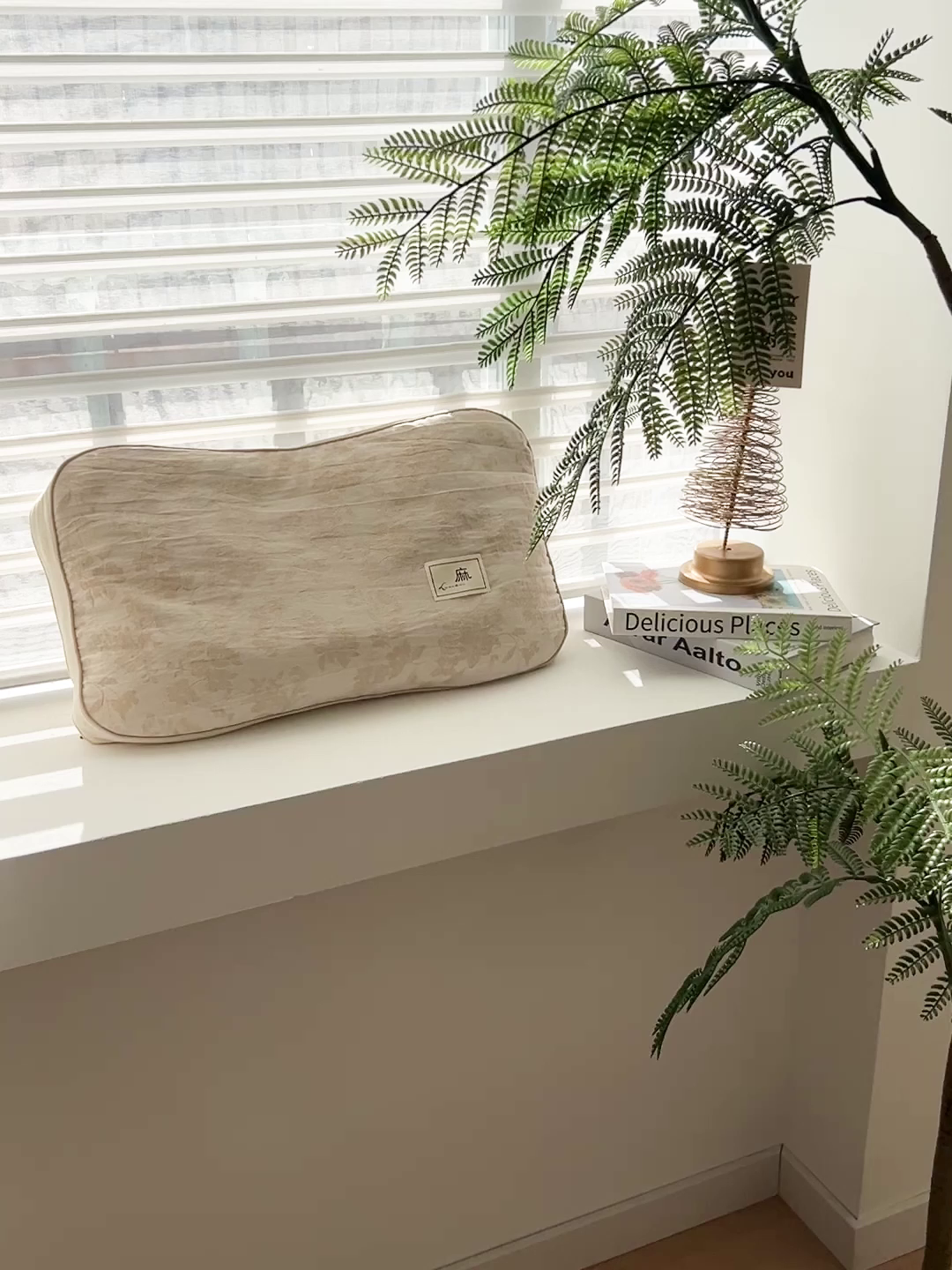 91家纺网 家纺一手货源 找家纺 亦帆枕芯 2025新款亲肤舒适天然棉麻立体荞麦枕枕头枕芯 天然棉麻-米色野花 35x55cm苦荞款/只