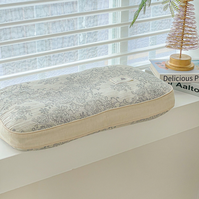 91家纺网 家纺一手货源 找家纺 亦帆枕芯 2025新款亲肤舒适天然棉麻立体荞麦枕枕头枕芯 天然棉麻-黑色蔷薇 35x55cm甜荞款/只