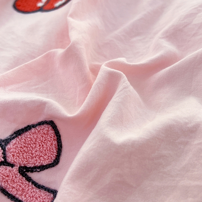 91家纺网 家纺一手货源 找家纺 优佳优品 2025新款水洗棉印花毛巾绣四件套【提供买家秀】 俏皮小丸子