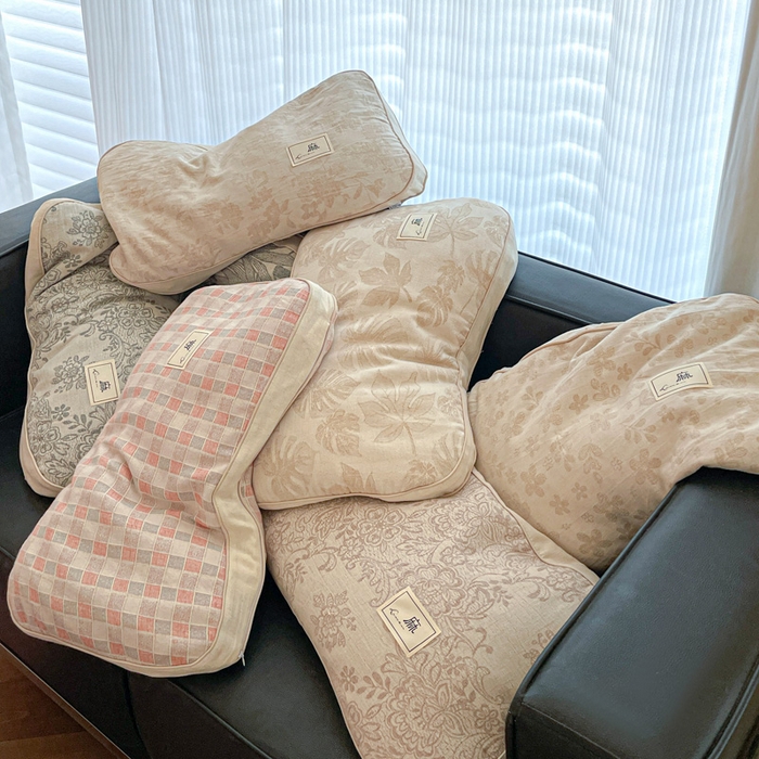 91家纺网 家纺一手货源 找家纺 亦帆枕芯 2025新款亲肤舒适天然棉麻立体荞麦枕枕头枕芯 组合图仅供参考 35x55cm甜荞款/只