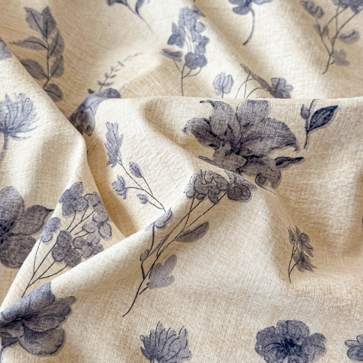 91家纺网 家纺一手货源 找家纺 富米莱（原臻工厂） 2025秋冬新品加厚高克重原麻复古风亚麻高端纽扣款床盖床单四件套 纽扣款-祥云