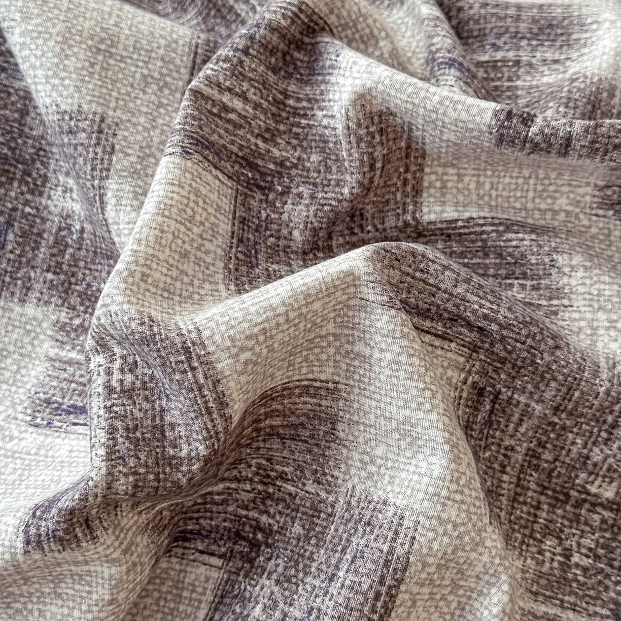 91家纺网 家纺一手货源 找家纺 富米莱（原臻工厂） 2025秋冬新品加厚高克重原麻复古风亚麻高端纽扣款床盖床单四件套 纽扣款-木槿