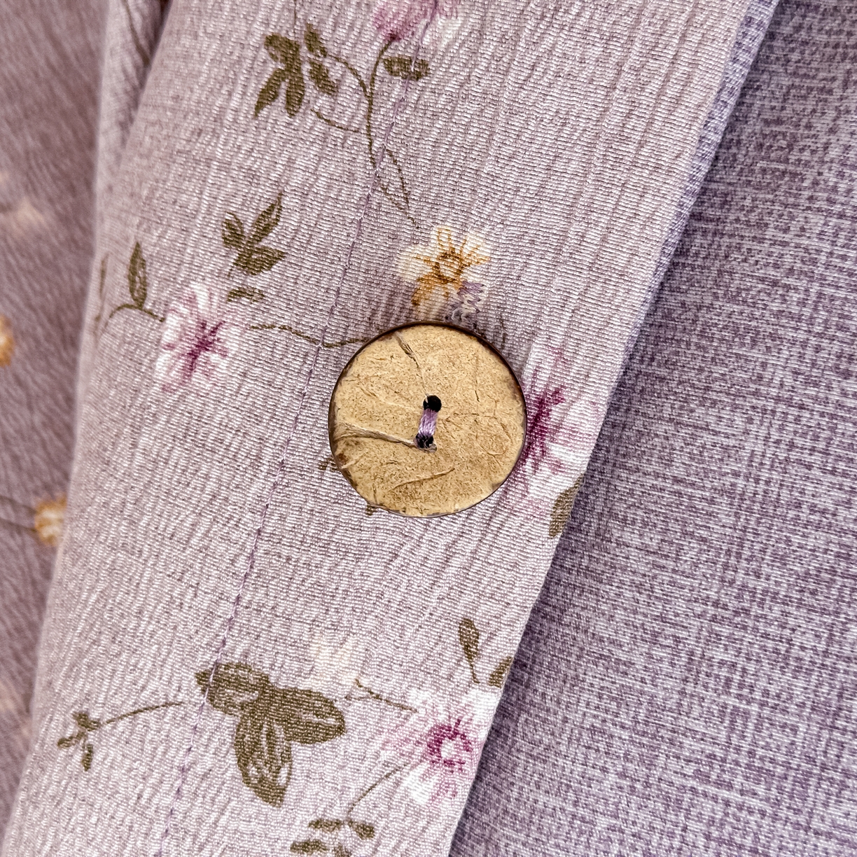 91家纺网 家纺一手货源 找家纺 富米莱（原臻工厂） 2025秋冬新品加厚高克重原麻复古风亚麻高端纽扣款床盖床单四件套 纽扣款-大喜紫