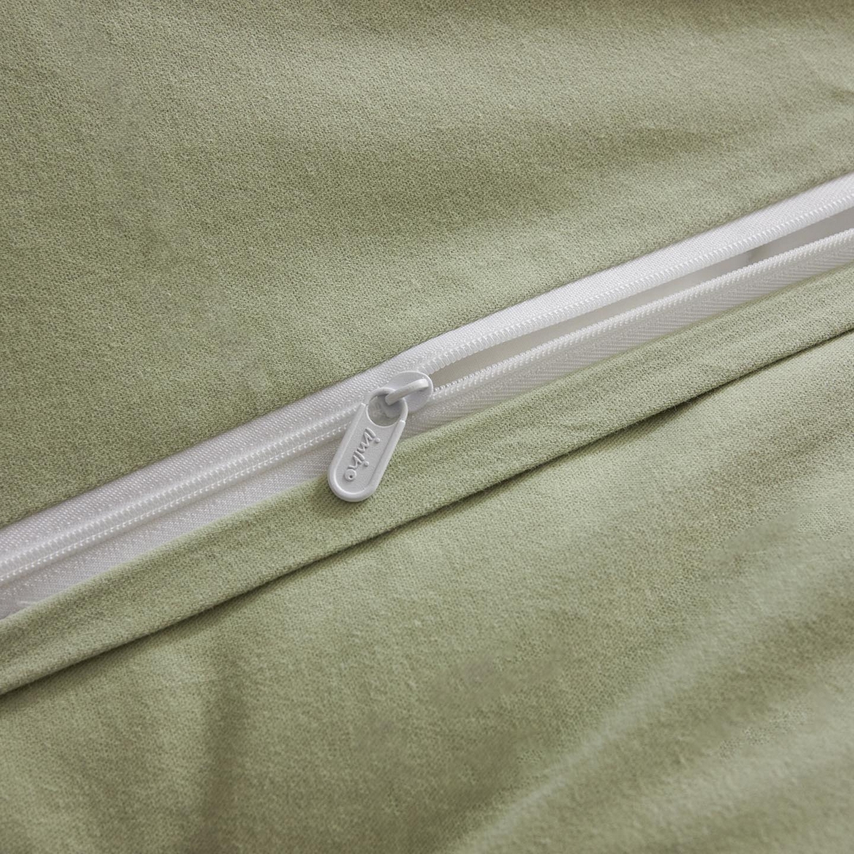 91家纺网 家纺一手货源 找家纺 涵宸家纺 2025新款简约款全棉磨毛提花四件套-未眠 库珀-绿