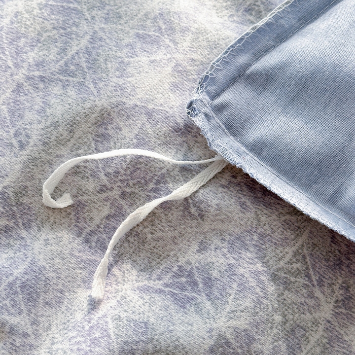 91家纺网 家纺一手货源 找家纺 简约 2025新款全棉四件套活性生态磨毛四件套 月影灰