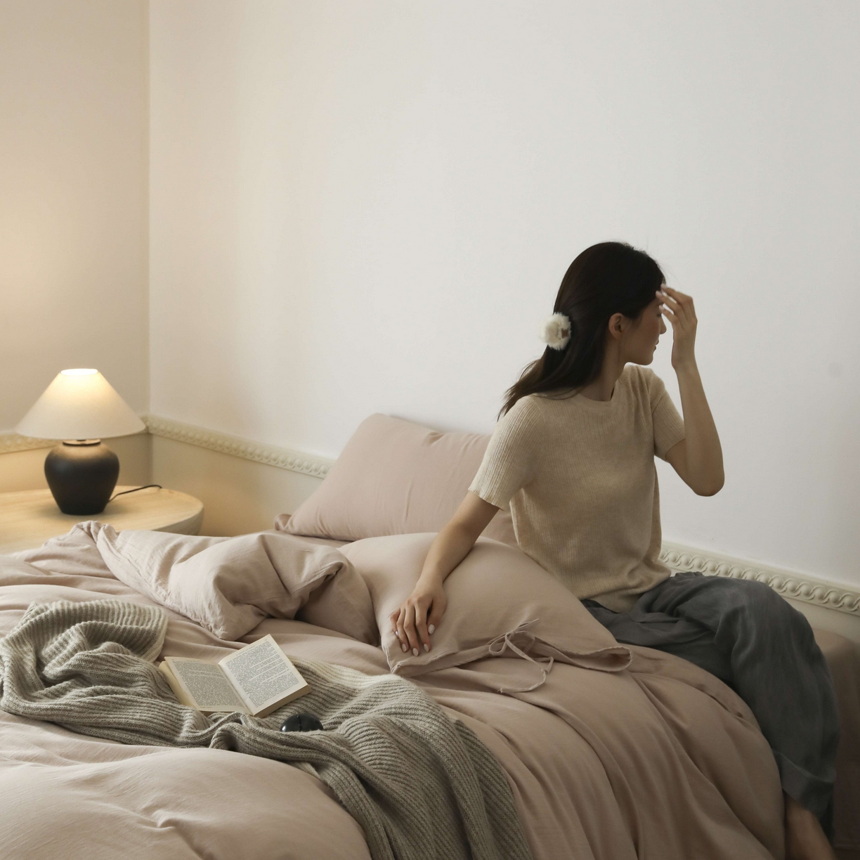 91家纺网 家纺一手货源 找家纺 玉宇阁家居 2025新款双层纱皱皱纱全棉纯棉四件套 全棉双层纱皱皱纱-伯爵