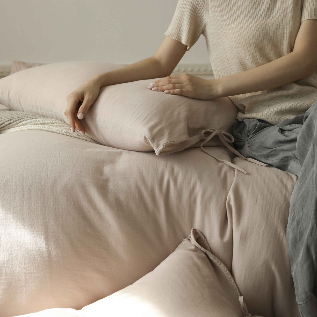 91家纺网 家纺一手货源 找家纺 玉宇阁家居 2025新款双层纱皱皱纱全棉纯棉四件套 全棉双层纱皱皱纱-伯爵