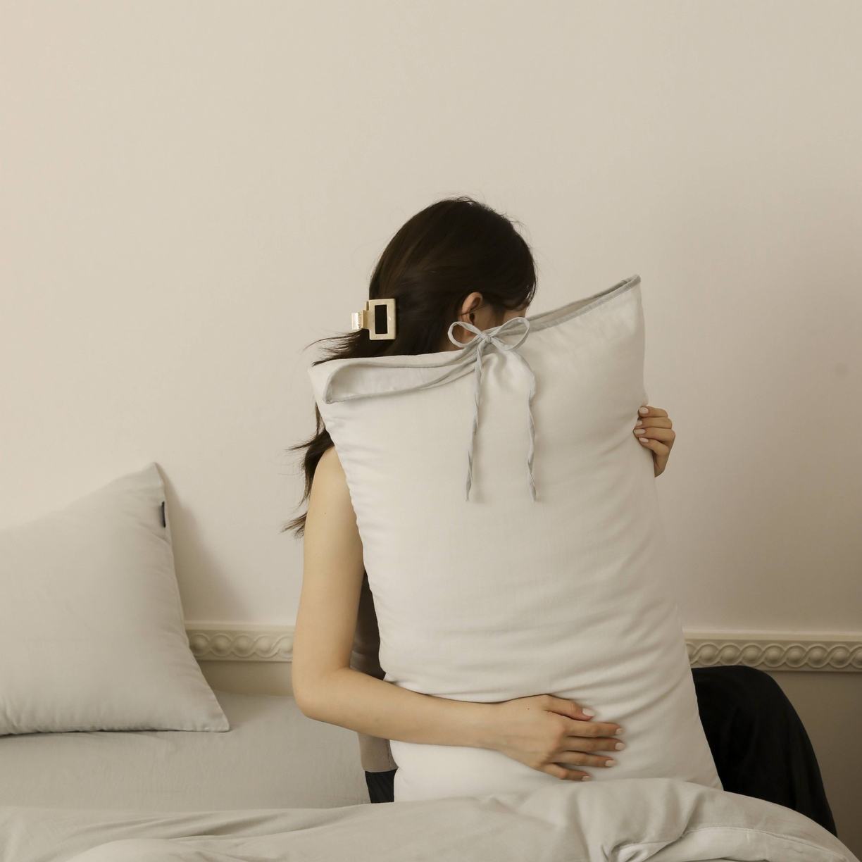 91家纺网 家纺一手货源 找家纺 玉宇阁家居 2025新款双层纱皱皱纱全棉纯棉四件套 全棉双层纱皱皱纱-衫绿