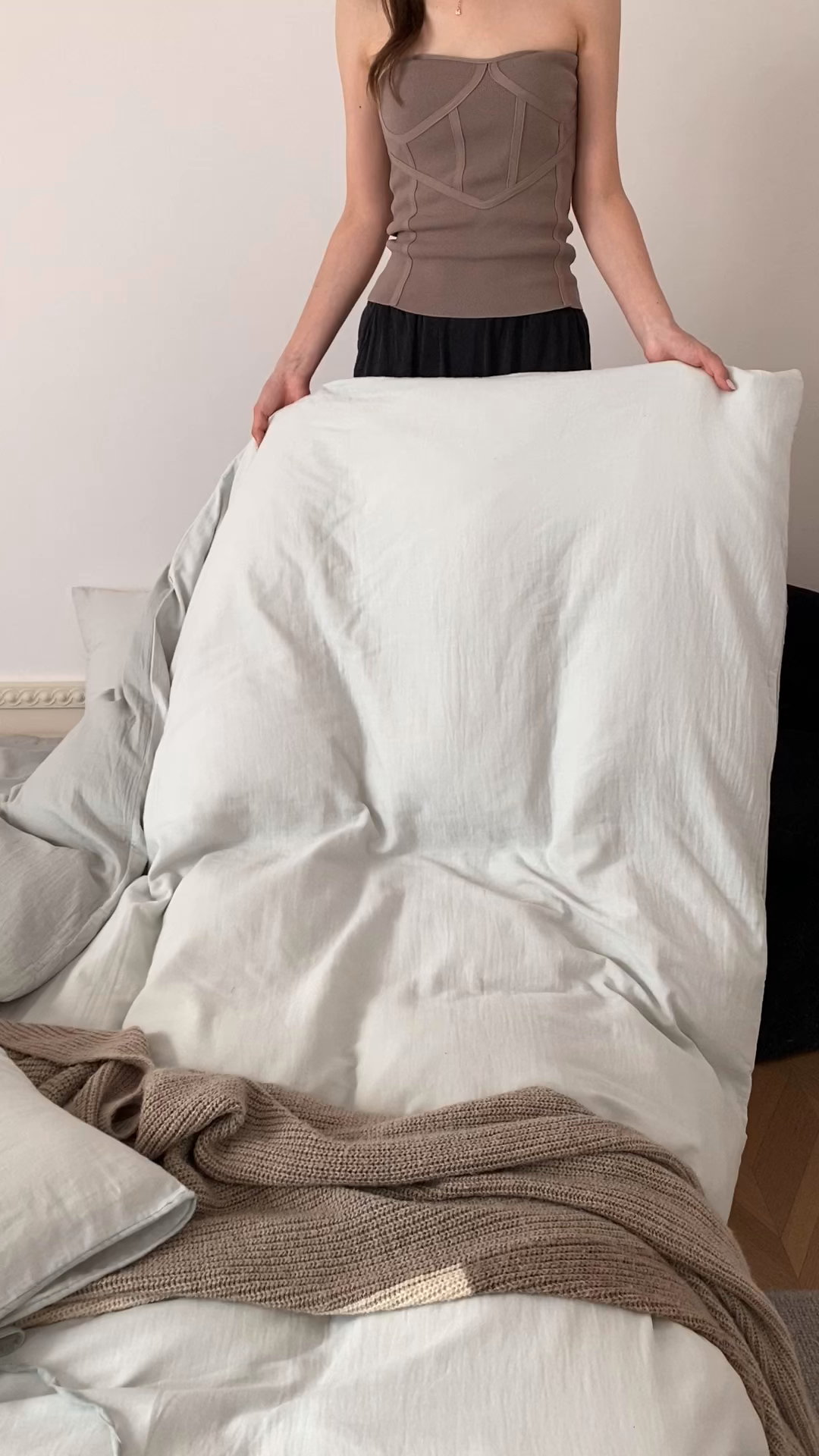 91家纺网 家纺一手货源 找家纺 玉宇阁家居 2025新款双层纱皱皱纱全棉纯棉四件套 全棉双层纱皱皱纱-衫绿