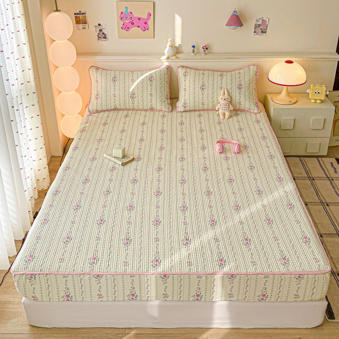 91家纺网 家纺一手货源 找家纺 （总）富馨莱 2025新款纯棉夹棉单件床笠