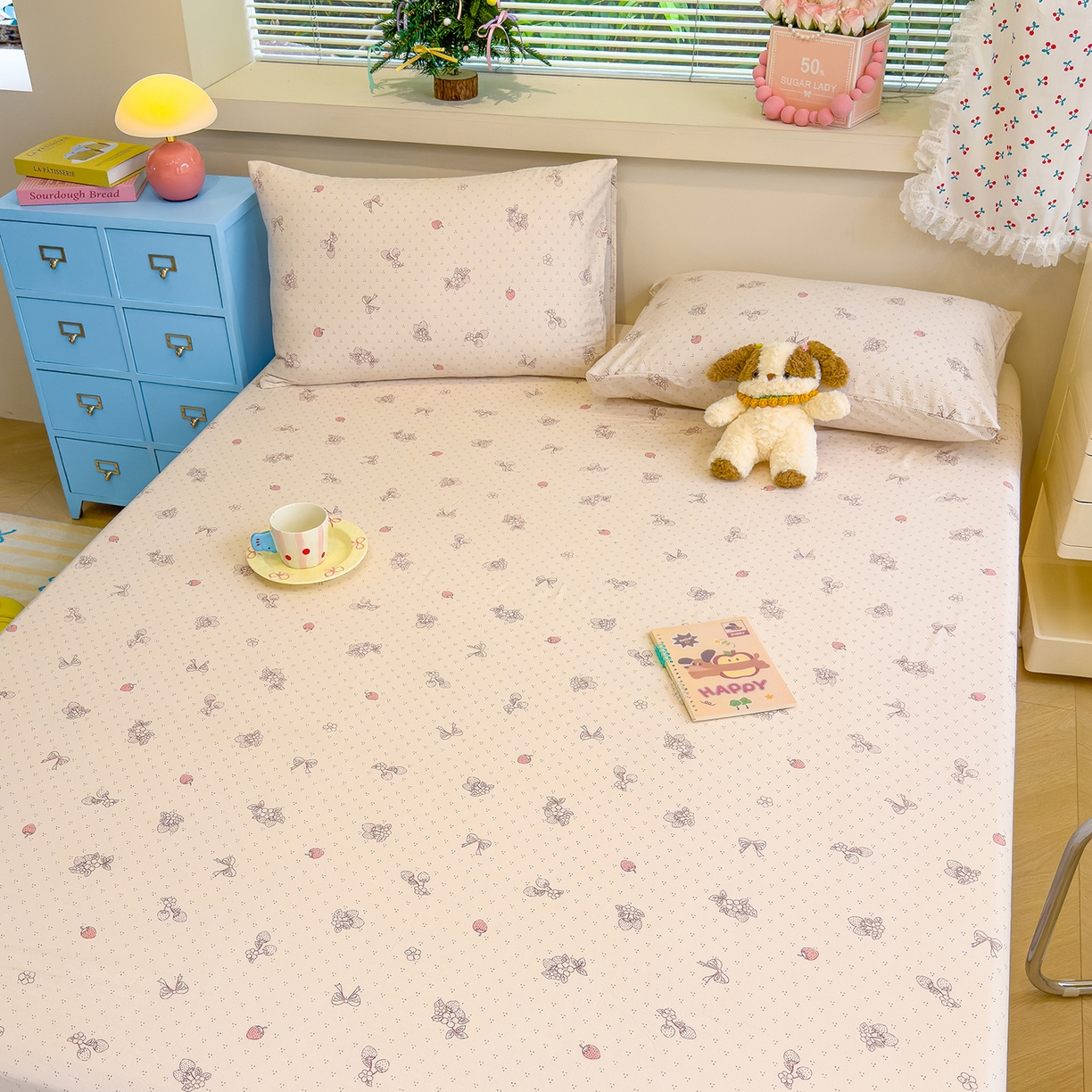 91家纺网 家纺一手货源 找家纺 （总）颜选 2025新款A类双层纱单品床单床单单件床单三件套