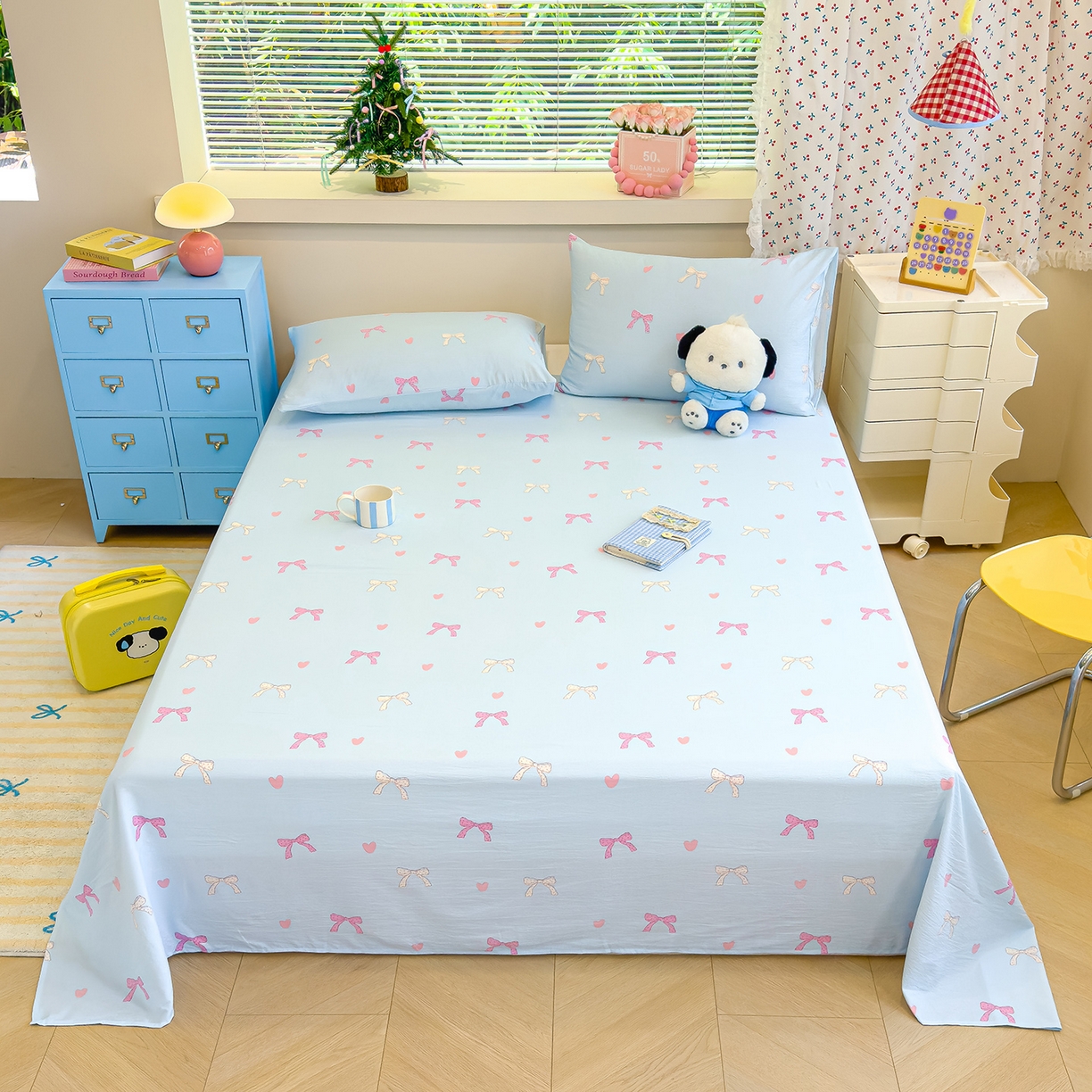 91家纺网 家纺一手货源 找家纺 （总）颜选 2025新款A类双层纱单品床单床单单件床单三件套