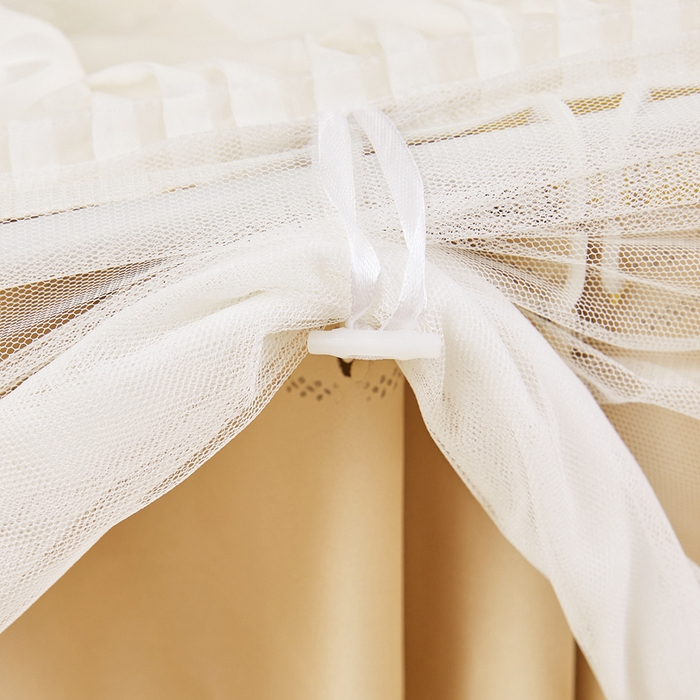 91家纺网 家纺一手货源 找家纺 梦尔佳蚊帐 2025新款学生宿舍遮光床帘蚊帐-花晨月夕 花晨月夕 奶黄