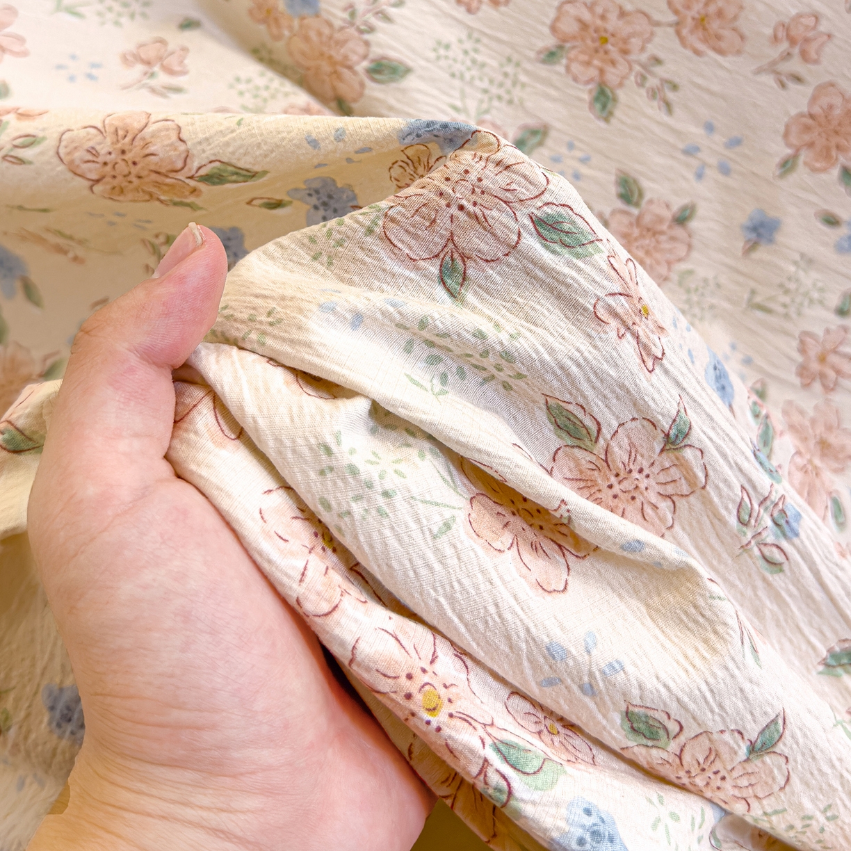 91家纺网 家纺一手货源 找家纺 颜选 2025新款A类双层纱单品床单床单单件床单三件套 秋叶