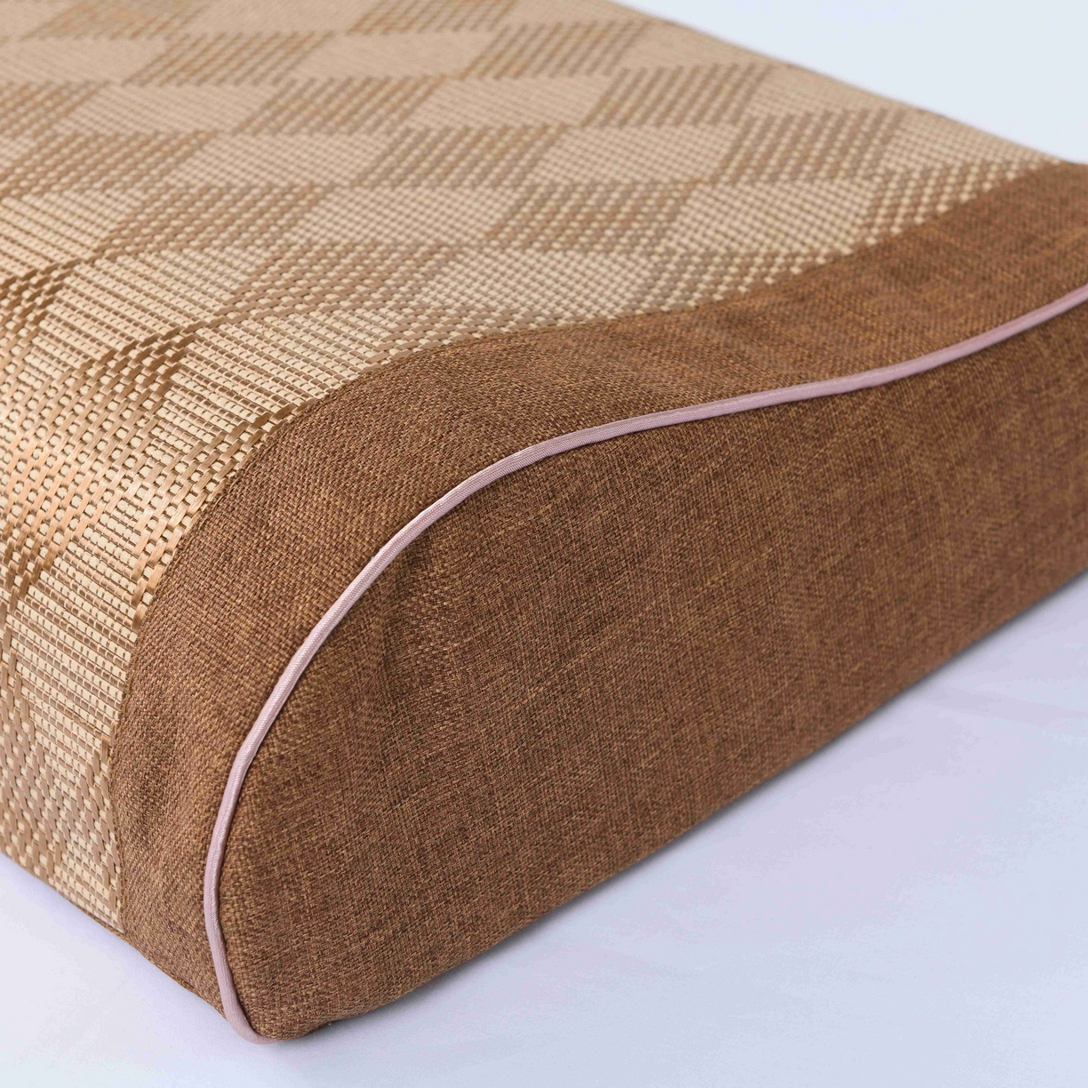 91家纺网 家纺一手货源 找家纺 （总）四川牛皮席 2025春夏新款冰藤乳胶枕 枕头枕芯