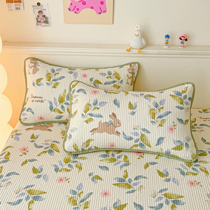 91家纺网 家纺一手货源 找家纺 富馨莱 2025新款纯棉夹棉单件床笠 摩登