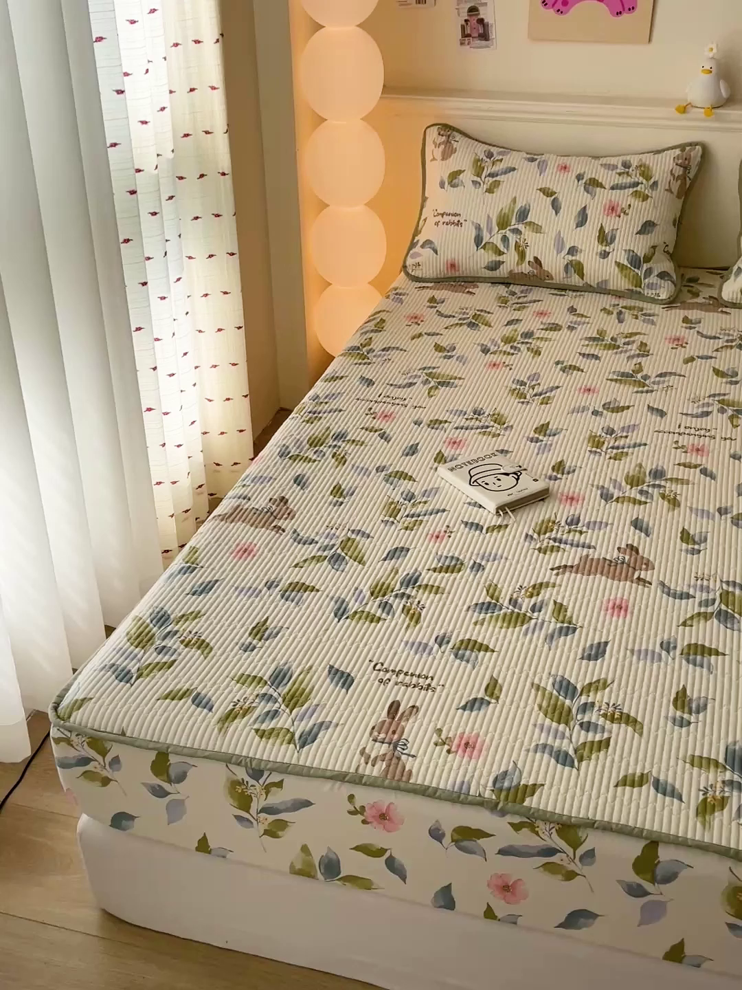 91家纺网 家纺一手货源 找家纺 富馨莱 2025新款纯棉夹棉单件床笠 摩登