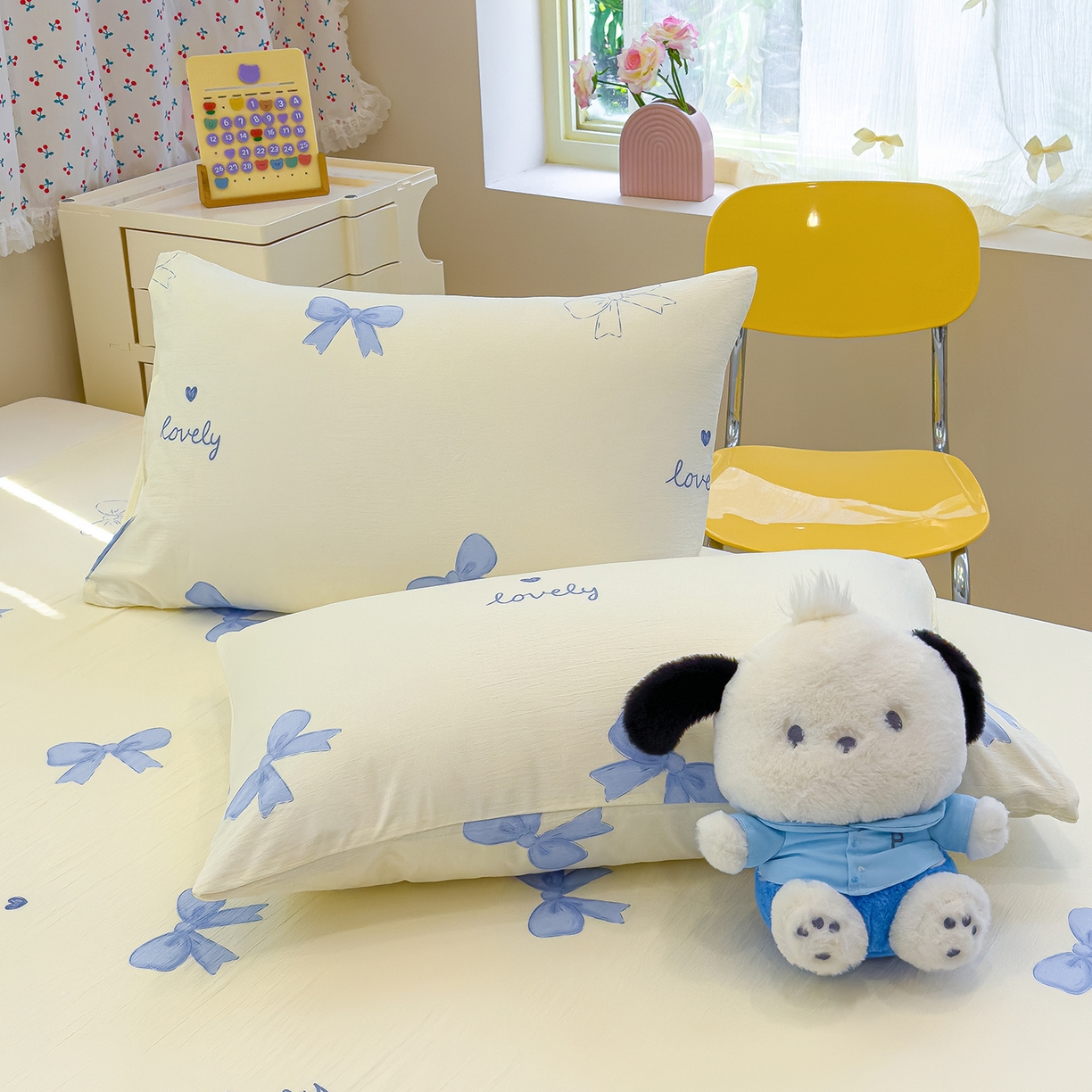 91家纺网 家纺一手货源 找家纺 颜选 2025新款A类双层纱单品床单床单单件床单三件套 星语结梦