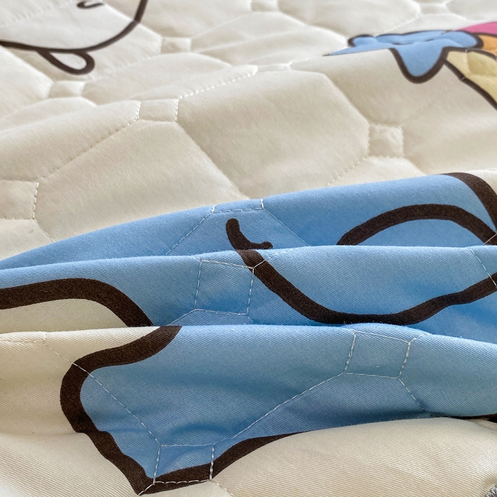 91家纺网 家纺一手货源 找家纺 富馨莱 2025新款纯棉夹棉单件床笠 狮子公园