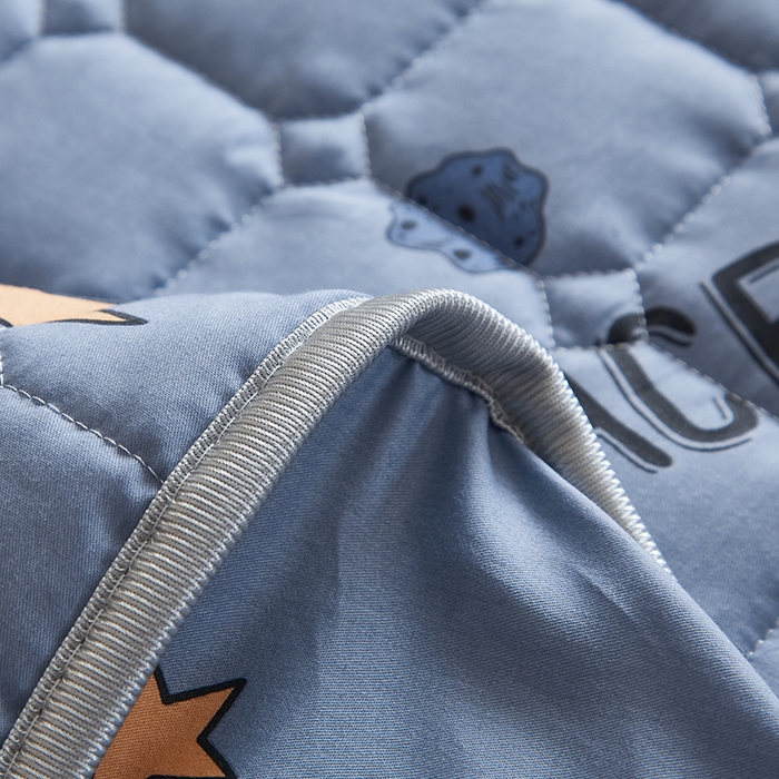 91家纺网 家纺一手货源 找家纺 富馨莱 2025新款纯棉夹棉单件床笠 太空漫步