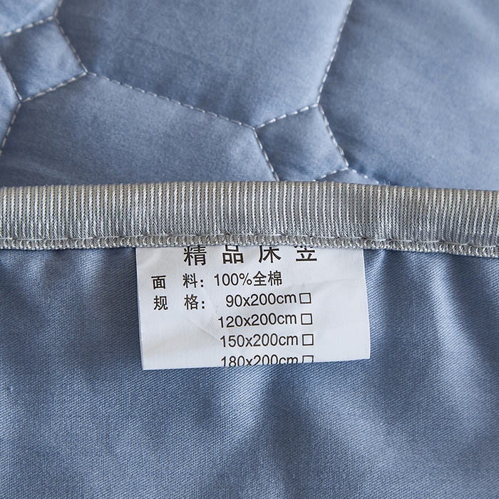 91家纺网 家纺一手货源 找家纺 富馨莱 2025新款纯棉夹棉单件床笠 太空漫步