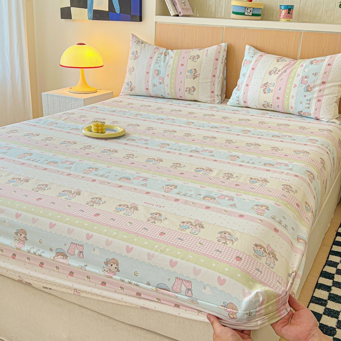 91家纺网 家纺一手货源 找家纺 （总）金丝鸟家纺 2025新款全棉斜纹单床笠 床笠单件