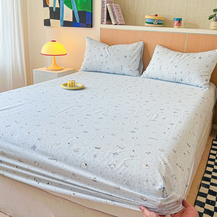 91家纺网 家纺一手货源 找家纺 （总）金丝鸟家纺 2025新款全棉斜纹单床笠 床笠单件