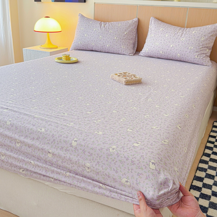 91家纺网 家纺一手货源 找家纺 （总）金丝鸟家纺 2025新款全棉斜纹单床笠 床笠单件