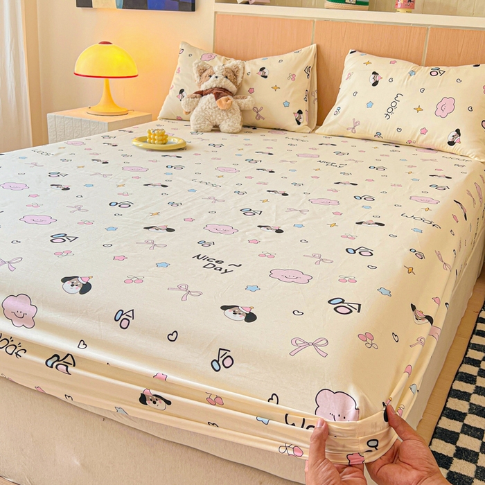 91家纺网 家纺一手货源 找家纺 （总）金丝鸟家纺 2025新款全棉斜纹单床笠 床笠单件