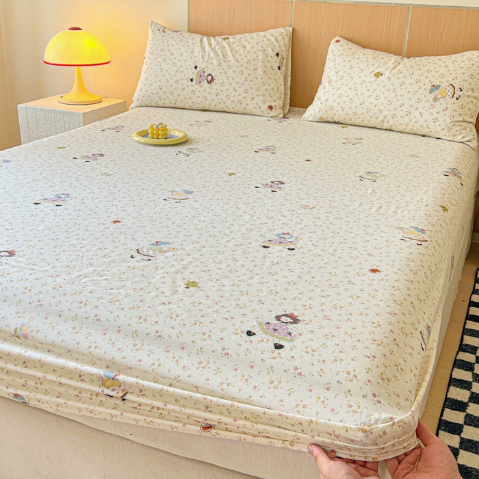 91家纺网 家纺一手货源 找家纺 （总）金丝鸟家纺 2025新款全棉斜纹单床笠 床笠单件