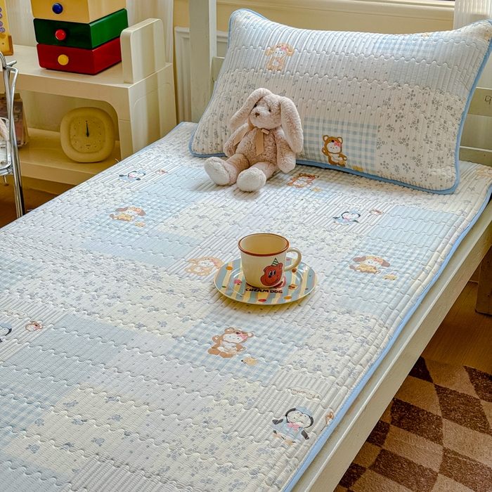 91家纺网 家纺一手货源 找家纺 金丝鸟家纺 2025新款全棉软床垫床褥床盖 爱丁堡