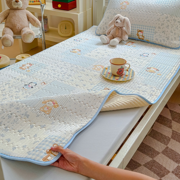 91家纺网 家纺一手货源 找家纺 金丝鸟家纺 2025新款全棉软床垫床褥床盖 爱丁堡