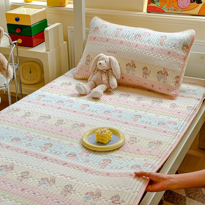 金丝鸟家纺 2025新款全棉软床垫床褥床盖 集美卧室