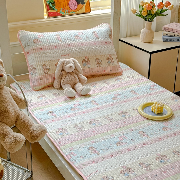 91家纺网 家纺一手货源 找家纺 金丝鸟家纺 2025新款全棉软床垫床褥床盖 集美卧室