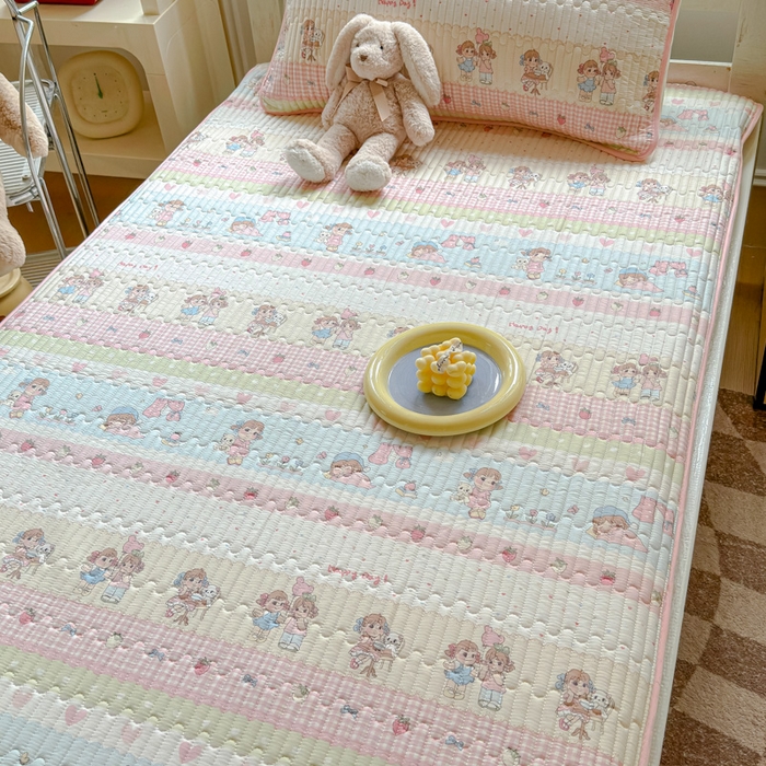 91家纺网 家纺一手货源 找家纺 金丝鸟家纺 2025新款全棉软床垫床褥床盖 集美卧室