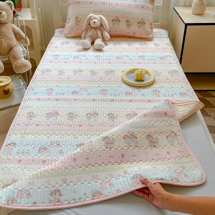 91家纺网 家纺一手货源 找家纺 金丝鸟家纺 2025新款全棉软床垫床褥床盖 集美卧室