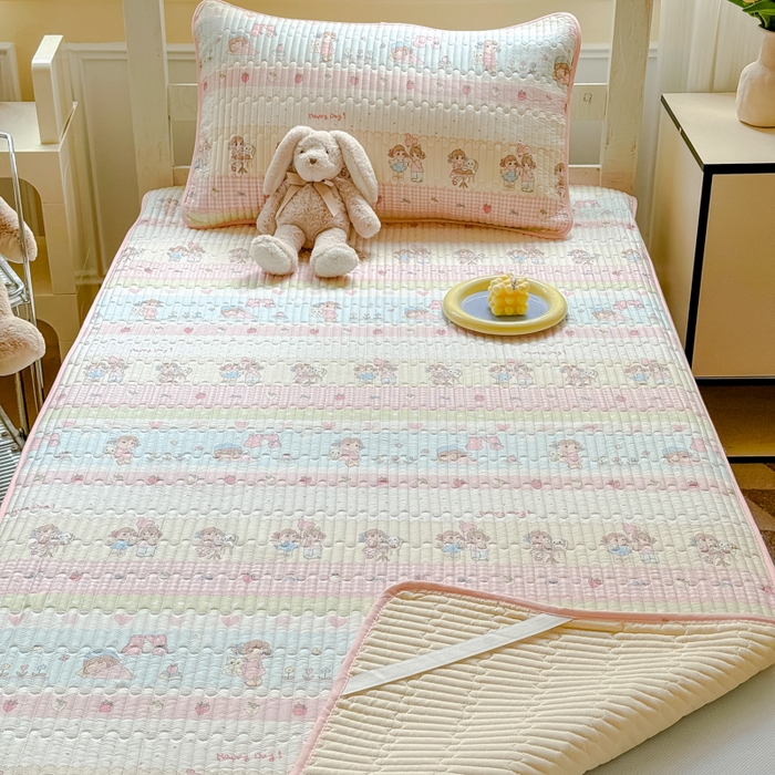 91家纺网 家纺一手货源 找家纺 金丝鸟家纺 2025新款全棉软床垫床褥床盖 集美卧室