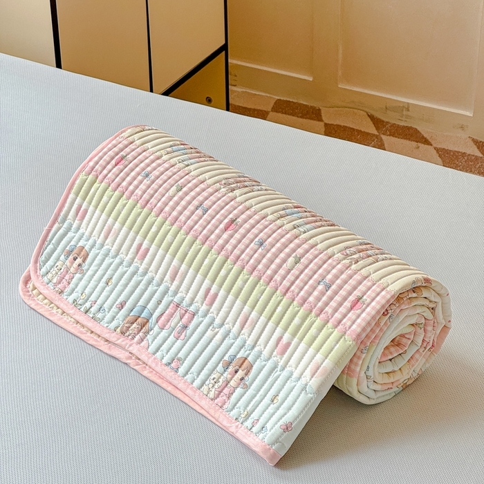 91家纺网 家纺一手货源 找家纺 金丝鸟家纺 2025新款全棉软床垫床褥床盖 集美卧室